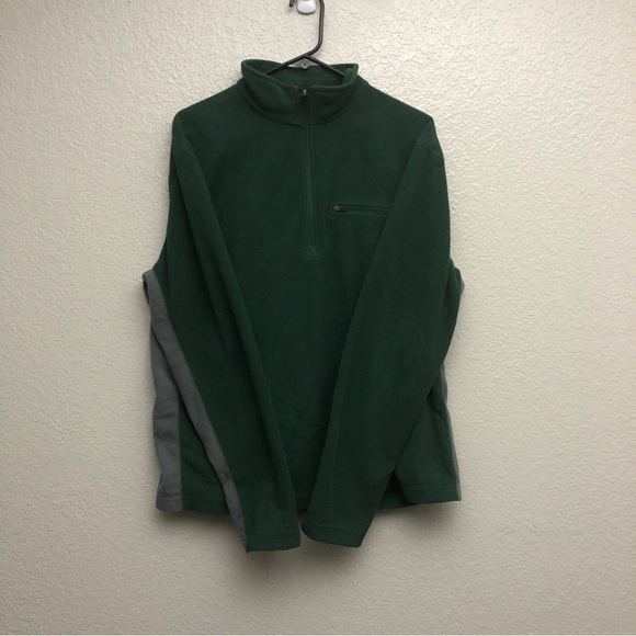 Great‎ Northwest Clothing Company Men’s Green & Gray Fleece Sweater Large - Picture 1 of 4